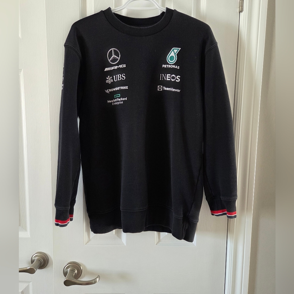 Mercedes AMG Petronas Mens Sweatshirt. Size S